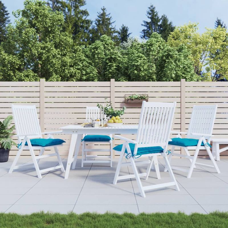 Casa si Gradina - Textile si covoare - Perne si pilote - Perne decorative - Perne de scaun 4 buc. albastru deschis 40x40x7 cm textil oxford - Infinity.ro
