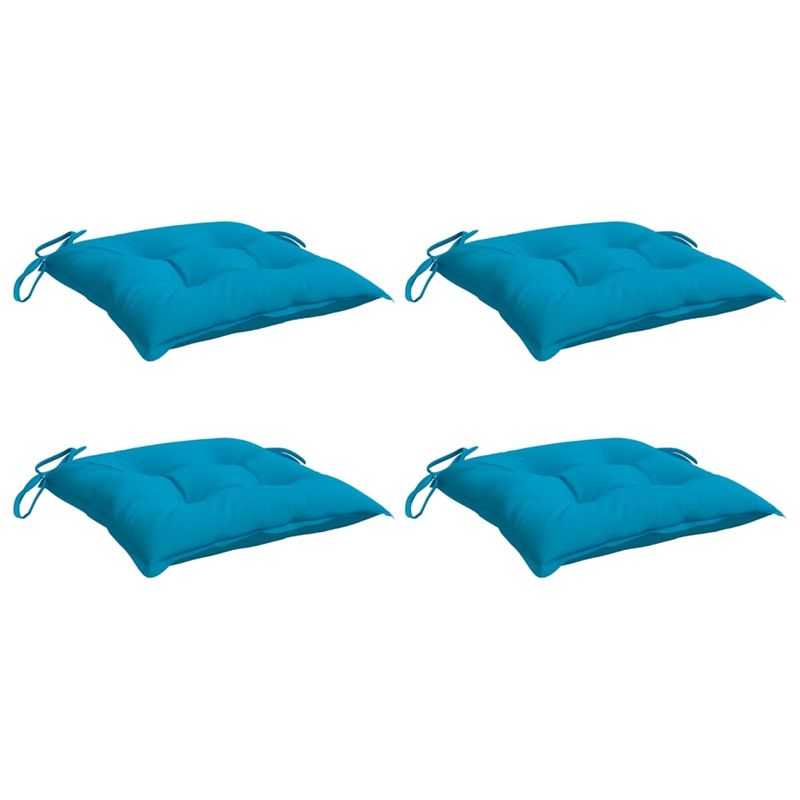 Casa si Gradina - Textile si covoare - Perne si pilote - Perne decorative - Perne de scaun 4 buc. albastru deschis 40x40x7 cm textil oxford - Infinity.ro
