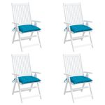 Casa si Gradina - Textile si covoare - Perne si pilote - Perne decorative - Perne de scaun 4 buc. albastru deschis 40x40x7 cm textil oxford - Infinity.ro