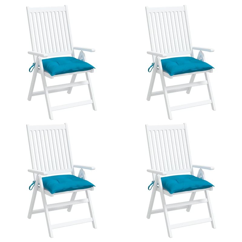 Casa si Gradina - Textile si covoare - Perne si pilote - Perne decorative - Perne de scaun 4 buc. albastru deschis 40x40x7 cm textil oxford - Infinity.ro