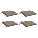 Casa si Gradina - Textile si covoare - Perne si pilote - Perne decorative - Perne de scaun, 4 buc., gri taupe, 40x40x7 cm, textil oxford - Infinity.ro