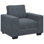 Casa si Gradina - Mobilier - Canapele si coltare - Canapele - Canapea scaun gri inchis 60 cm catifea - Infinity.ro