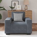 Casa si Gradina - Mobilier - Canapele si coltare - Canapele - Canapea scaun gri inchis 60 cm catifea - Infinity.ro
