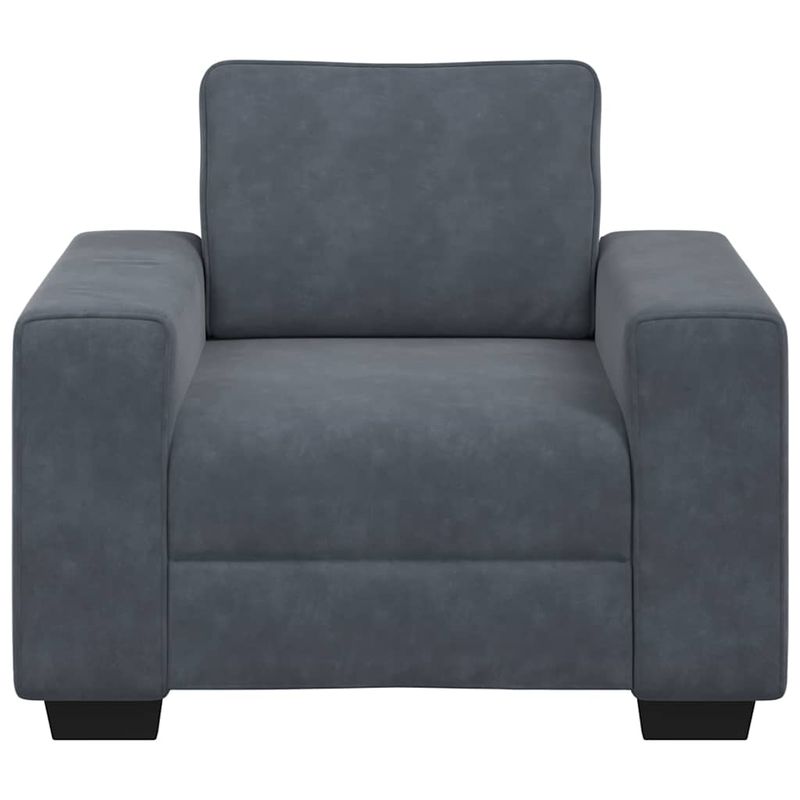 Casa si Gradina - Mobilier - Canapele si coltare - Canapele - Canapea scaun gri inchis 60 cm catifea - Infinity.ro