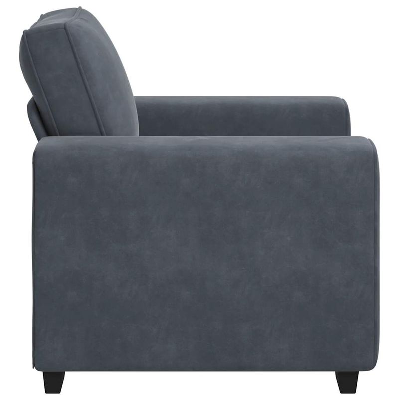 Casa si Gradina - Mobilier - Canapele si coltare - Canapele - Canapea scaun gri inchis 60 cm catifea - Infinity.ro