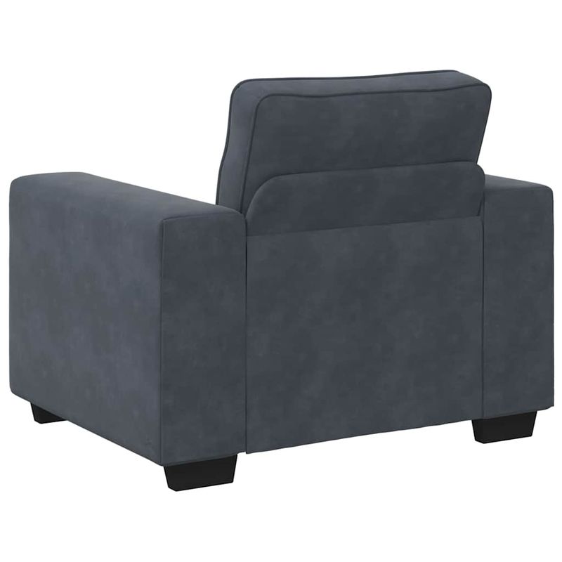 Casa si Gradina - Mobilier - Canapele si coltare - Canapele - Canapea scaun gri inchis 60 cm catifea - Infinity.ro
