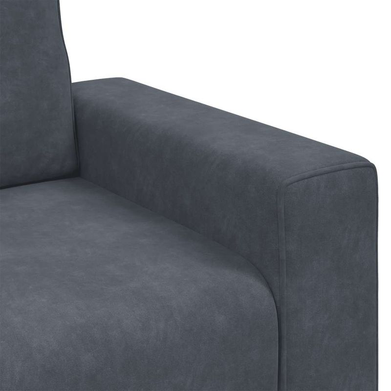 Casa si Gradina - Mobilier - Canapele si coltare - Canapele - Canapea scaun gri inchis 60 cm catifea - Infinity.ro