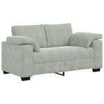 Casa si Gradina - Mobilier - Canapele si coltare - Canapele - Canapea lovesea gri deschis 120 cm catifea - Infinity.ro