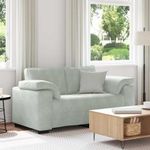 Casa si Gradina - Mobilier - Canapele si coltare - Canapele - Canapea lovesea gri deschis 120 cm catifea - Infinity.ro