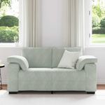 Casa si Gradina - Mobilier - Canapele si coltare - Canapele - Canapea lovesea gri deschis 120 cm catifea - Infinity.ro