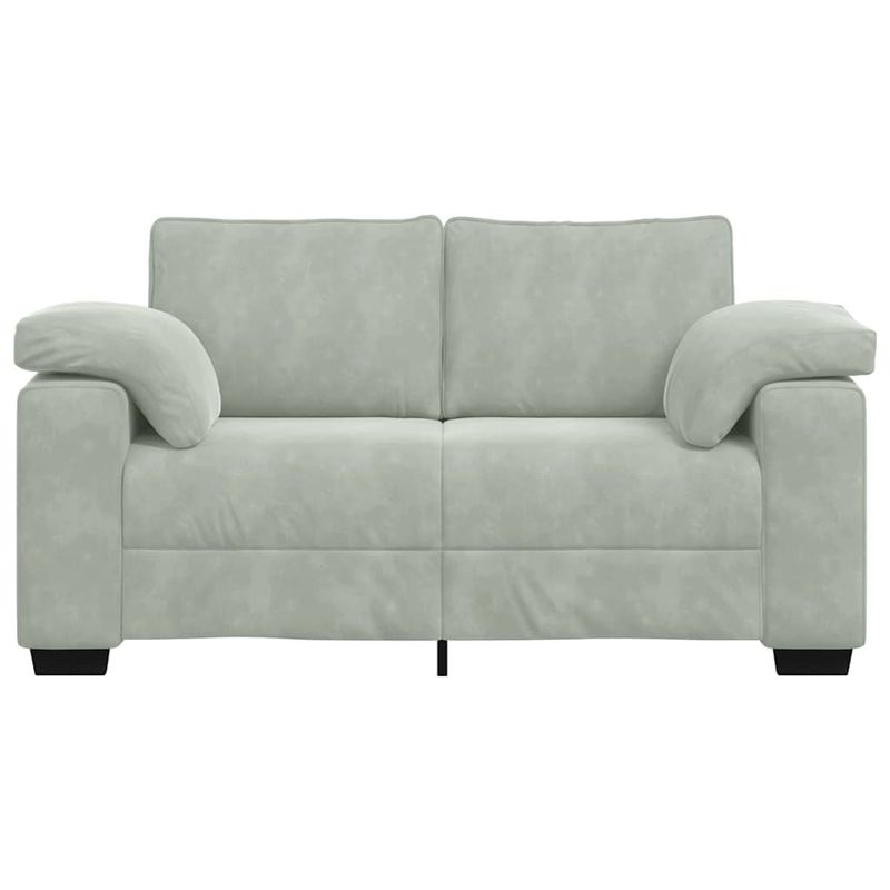 Casa si Gradina - Mobilier - Canapele si coltare - Canapele - Canapea lovesea gri deschis 120 cm catifea - Infinity.ro