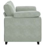 Casa si Gradina - Mobilier - Canapele si coltare - Canapele - Canapea lovesea gri deschis 120 cm catifea - Infinity.ro