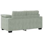 Casa si Gradina - Mobilier - Canapele si coltare - Canapele - Canapea lovesea gri deschis 120 cm catifea - Infinity.ro
