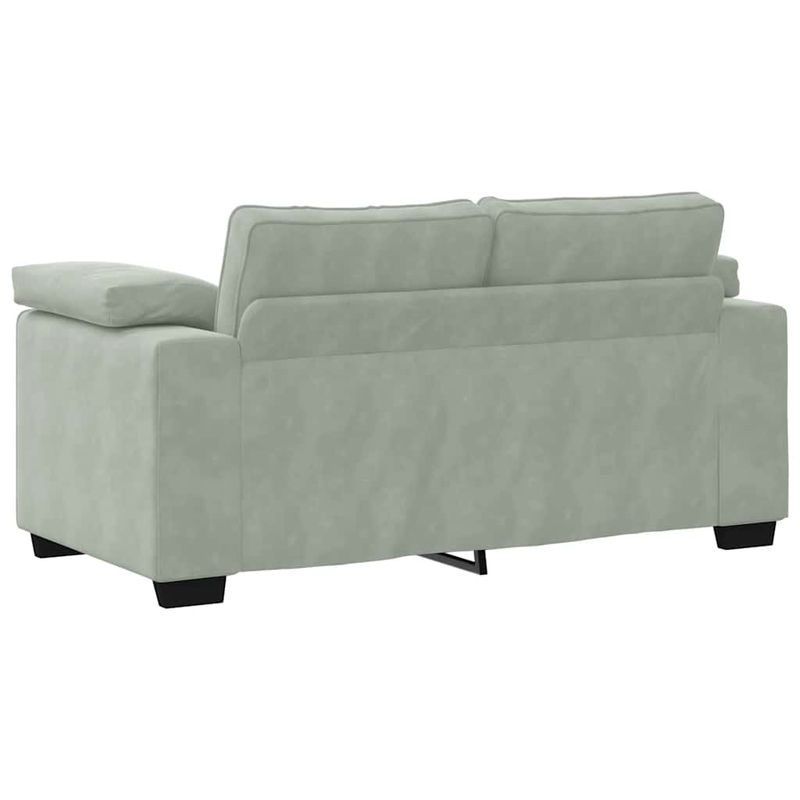 Casa si Gradina - Mobilier - Canapele si coltare - Canapele - Canapea lovesea gri deschis 120 cm catifea - Infinity.ro