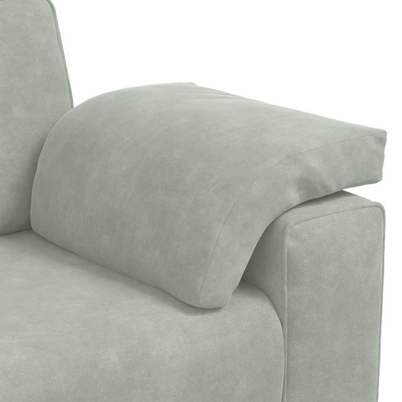 Casa si Gradina - Mobilier - Canapele si coltare - Canapele - Canapea lovesea gri deschis 120 cm catifea - Infinity.ro