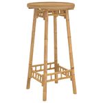 Casa si Gradina - Gradina si terasa - Mobilier exterior - Mese gradina - Masa de bar pentru exterior rotunda Ø55x100 cm din bambus - Infinity.ro