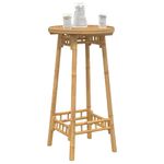 Casa si Gradina - Gradina si terasa - Mobilier exterior - Mese gradina - Masa de bar pentru exterior rotunda Ø55x100 cm din bambus - Infinity.ro