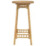Casa si Gradina - Gradina si terasa - Mobilier exterior - Mese gradina - Masa de bar pentru exterior rotunda Ø55x100 cm din bambus - Infinity.ro