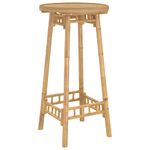 Casa si Gradina - Gradina si terasa - Mobilier exterior - Mese gradina - Masa de bar pentru exterior rotunda Ø55x100 cm din bambus - Infinity.ro