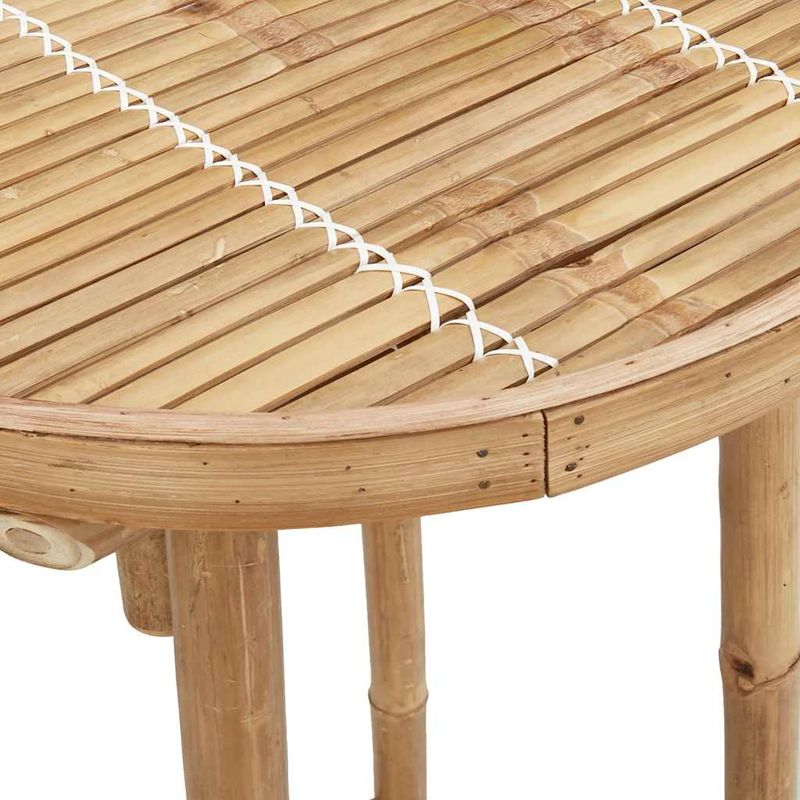 Casa si Gradina - Gradina si terasa - Mobilier exterior - Mese gradina - Masa de bar pentru exterior rotunda Ø55x100 cm din bambus - Infinity.ro