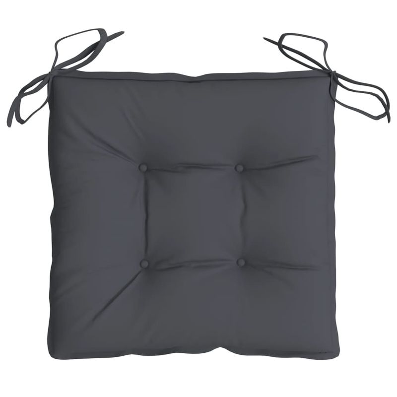 Casa si Gradina - Textile si covoare - Perne si pilote - Perne decorative - Perne de scaun, 2 buc., antracit, 40x40x7 cm, textil oxford - Infinity.ro