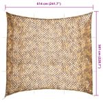 Sport si Outdoor - Accesorii si echipamente sportive - Alte accesorii sportive - Plasa de camuflaj cu geanta de depozitare, nisipiu, 614x581 cm - Infinity.ro