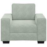 Casa si Gradina - Mobilier - Canapele si coltare - Canapele - Canapea scaun gri deschis 60 cm catifea - Infinity.ro