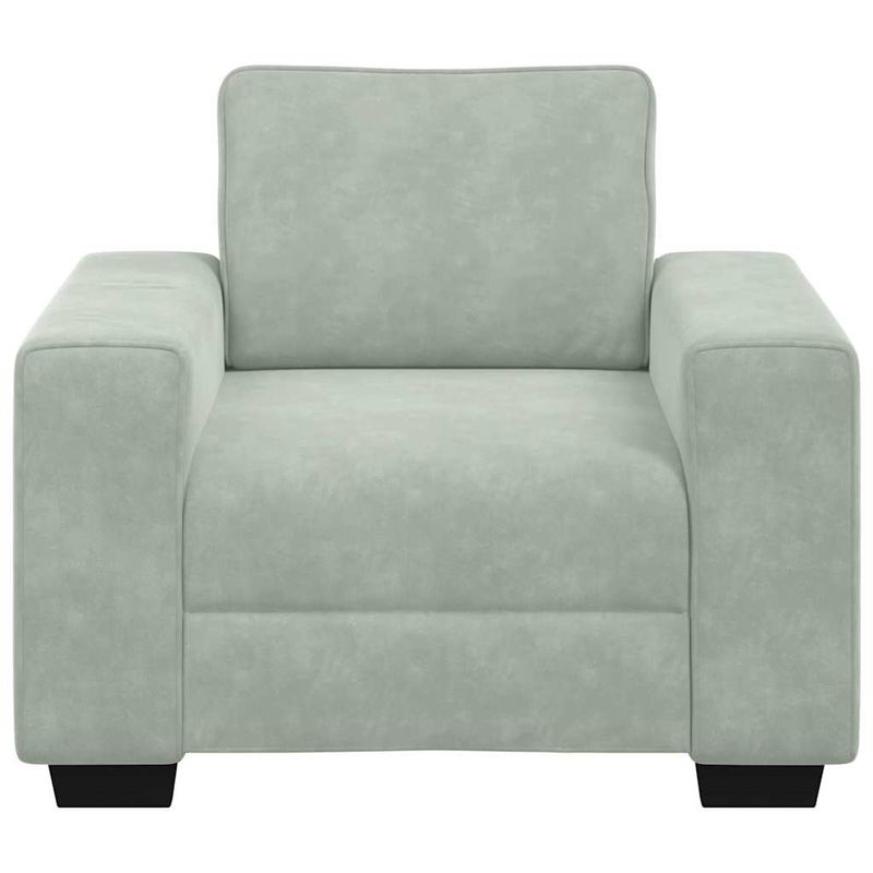 Casa si Gradina - Mobilier - Canapele si coltare - Canapele - Canapea scaun gri deschis 60 cm catifea - Infinity.ro