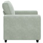 Casa si Gradina - Mobilier - Canapele si coltare - Canapele - Canapea scaun gri deschis 60 cm catifea - Infinity.ro