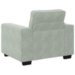 Casa si Gradina - Mobilier - Canapele si coltare - Canapele - Canapea scaun gri deschis 60 cm catifea - Infinity.ro