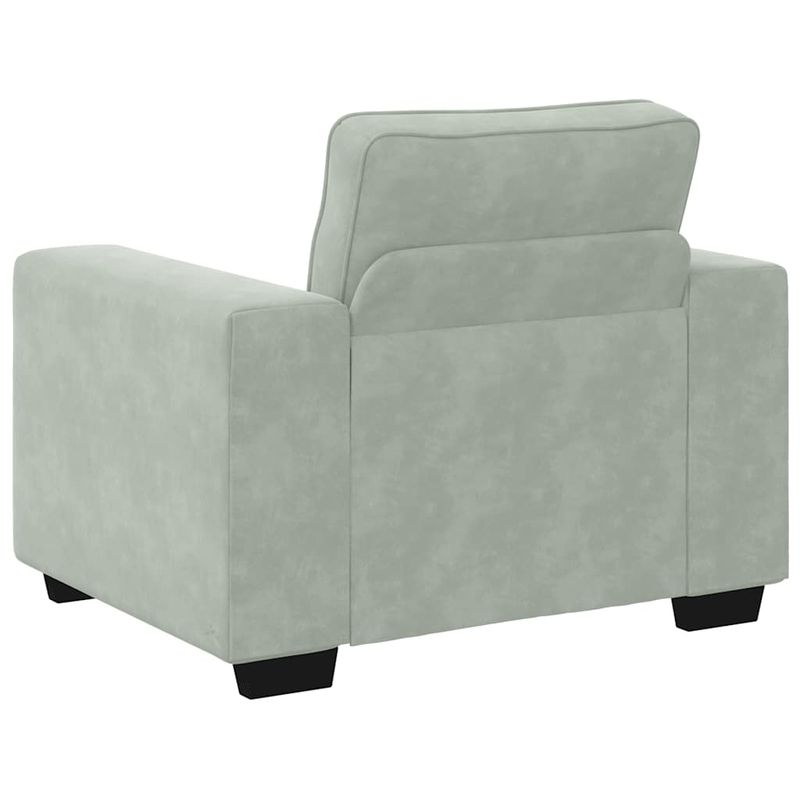 Casa si Gradina - Mobilier - Canapele si coltare - Canapele - Canapea scaun gri deschis 60 cm catifea - Infinity.ro