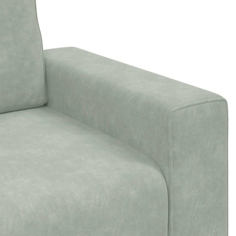 Casa si Gradina - Mobilier - Canapele si coltare - Canapele - Canapea scaun gri deschis 60 cm catifea - Infinity.ro