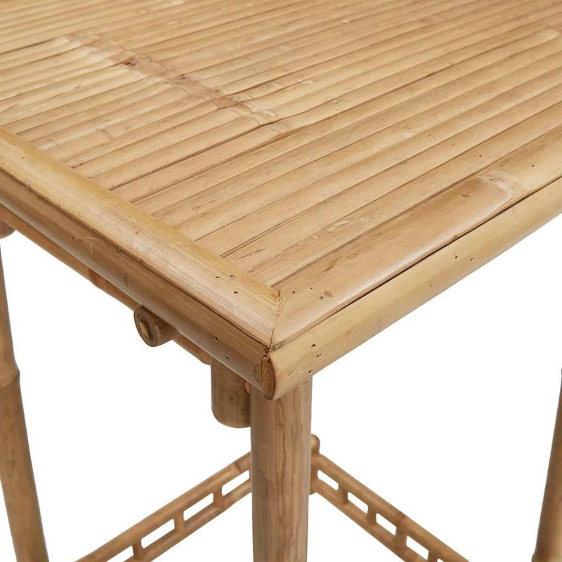 Casa si Gradina - Gradina si terasa - Mobilier exterior - Mese gradina - Masa de bar de exterior patrata 55x55x100 cm bambus - Infinity.ro