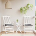 Casa si Gradina - Textile si covoare - Perne si pilote - Perne decorative - Perne de scaun, 2 buc., gri, 40x40x7 cm, textil oxford - Infinity.ro