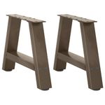 Casa si Gradina - Mobilier - Feronerie si accesorii mobila - Picioare masuta de cafea in forma A 2 buc 30x(30-31) cm otel - Infinity.ro
