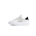 Fashion, accesorii si bijuterii - Barbati - Incaltaminte barbati - Sneakers si tenisi barbati - Pantofii sport Karl Lagerfeld de piele cu logo metalic, 44 EU, Alb murdar - Infinity.ro