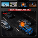 Auto si Moto - Electronice auto - Camere auto si DVR - Camera Auto Tripla BIRAI GoMotion, 2K Full HD, GPS, WiFi, Night Vision, 170°, G-Senzor, App, Fata-Spate, Negru - Infinity.ro