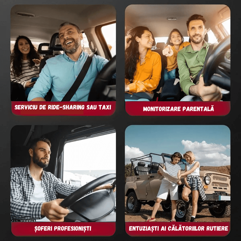 Auto si Moto - Electronice auto - Camere auto si DVR - Camera Auto Tripla BIRAI GoMotion, 2K Full HD, GPS, WiFi, Night Vision, 170°, G-Senzor, App, Fata-Spate, Negru - Infinity.ro