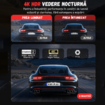 Auto si Moto - Electronice auto - Camere auto si DVR - Camera Auto Tripla BIRAI GoMotion, 2K Full HD, GPS, WiFi, Night Vision, 170°, G-Senzor, App, Fata-Spate, Negru - Infinity.ro
