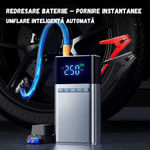 Auto si Moto - Reparatii si depanare - Redresoare - Starter Auto 12V BIRAI 4in1, 12000 mAh, 1500A, Jump Starter, Compresor, Baterie Externa, Lanterna, Kit Vulcanizare - Infinity.ro