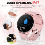 Laptop, Telefoane si Tablete - Wearables si gadgeturi - Wearables - Smartwatch-uri - Smartwatch BIRAI BR-Evolve, 1.28" Full Touch, Apeluri, Notificari, Sport, Ritm Cardiac, iOS/Android, Roz - Infinity.ro