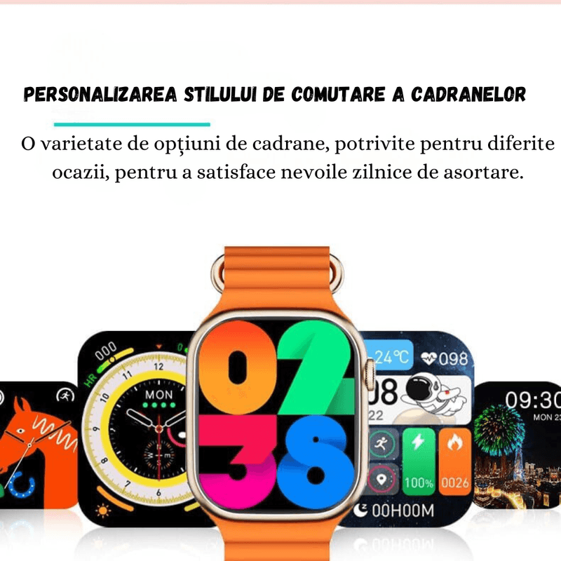 Laptop, Telefoane si Tablete - Wearables si gadgeturi - Wearables - Smartwatch-uri - Smartwatch BIRAI X10 Pro 3, Full Touch, NFC, Apeluri, Notificari, Ritm Cardiac, Fitness, iOS/Android, Roz - Infinity.ro