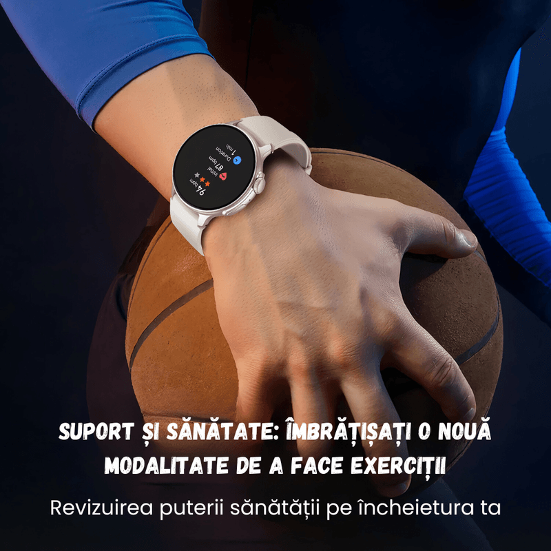 Laptop, Telefoane si Tablete - Wearables si gadgeturi - Wearables - Smartwatch-uri - Smartwatch BIRAI, 1.43" AMOLED Full Touch, Apeluri, Notificari, Sport, Ritm Cardiac, iOS/Android, Waterproof, Gri - Infinity.ro