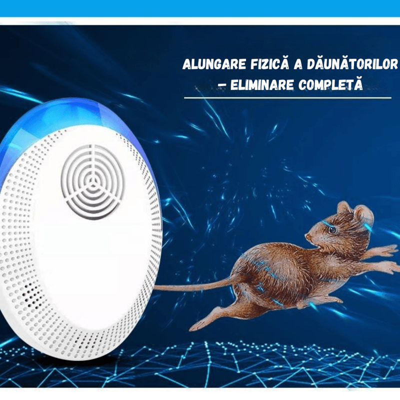 Casa si Gradina - Gradinarit si plante - Intretinere gradina - Articole daunatori gradina - Set 2 Dispozitive Ultrasonice BIRAI BR03, Anti Daunatori, 25-65kHz, 5W, Casa/Birou, Fara Chimicale, Sigur - Infinity.ro