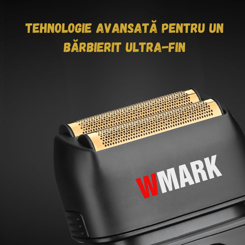 Ingrijire personala si Cosmetice/Aparate & accesorii ingrijire personala/Aparate de ras si tuns/Aparate de ras electrice - Aparat Ras Electric Profesional BIRAI Evo, 7000 RPM, Trimmer, LED, USB, Lame Duble, Umed/Uscat, Rezistent Apa, Gri - Infinity.ro