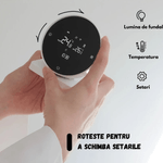 Casa si Gradina - Termice - Centrale termice si accesorii - Accesorii incalzire - Termostat Inteligent BIRAI®, WiFi, Tuya/Smart Life, Alexa/Google, Centrala, Receiver, Control Vocal, Programabil, Alb - Infinity.ro