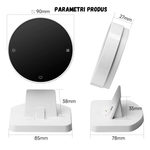 Casa si Gradina - Termice - Centrale termice si accesorii - Accesorii incalzire - Termostat Inteligent BIRAI®, WiFi, Tuya/Smart Life, Alexa/Google, Centrala, Receiver, Control Vocal, Programabil, Alb - Infinity.ro