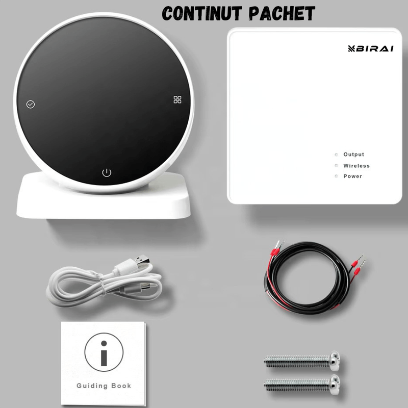 Casa si Gradina - Termice - Centrale termice si accesorii - Accesorii incalzire - Termostat Inteligent BIRAI®, WiFi, Tuya/Smart Life, Alexa/Google, Centrala, Receiver, Control Vocal, Programabil, Alb - Infinity.ro