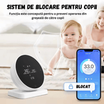 Casa si Gradina - Termice - Centrale termice si accesorii - Accesorii incalzire - Termostat Inteligent BIRAI®, WiFi, Tuya/Smart Life, Alexa/Google, Centrala, Receiver, Control Vocal, Programabil, Alb - Infinity.ro