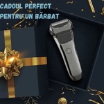 Ingrijire personala si Cosmetice - Aparate & accesorii ingrijire personala - Aparate de ras si tuns - Aparate de ras electrice - Aparat Ras Electric BIRAI FK-609, 8600 RPM, 3 Lame, LED, USB, Waterproof, Trimmer, Umed/Uscat, Negru - Infinity.ro